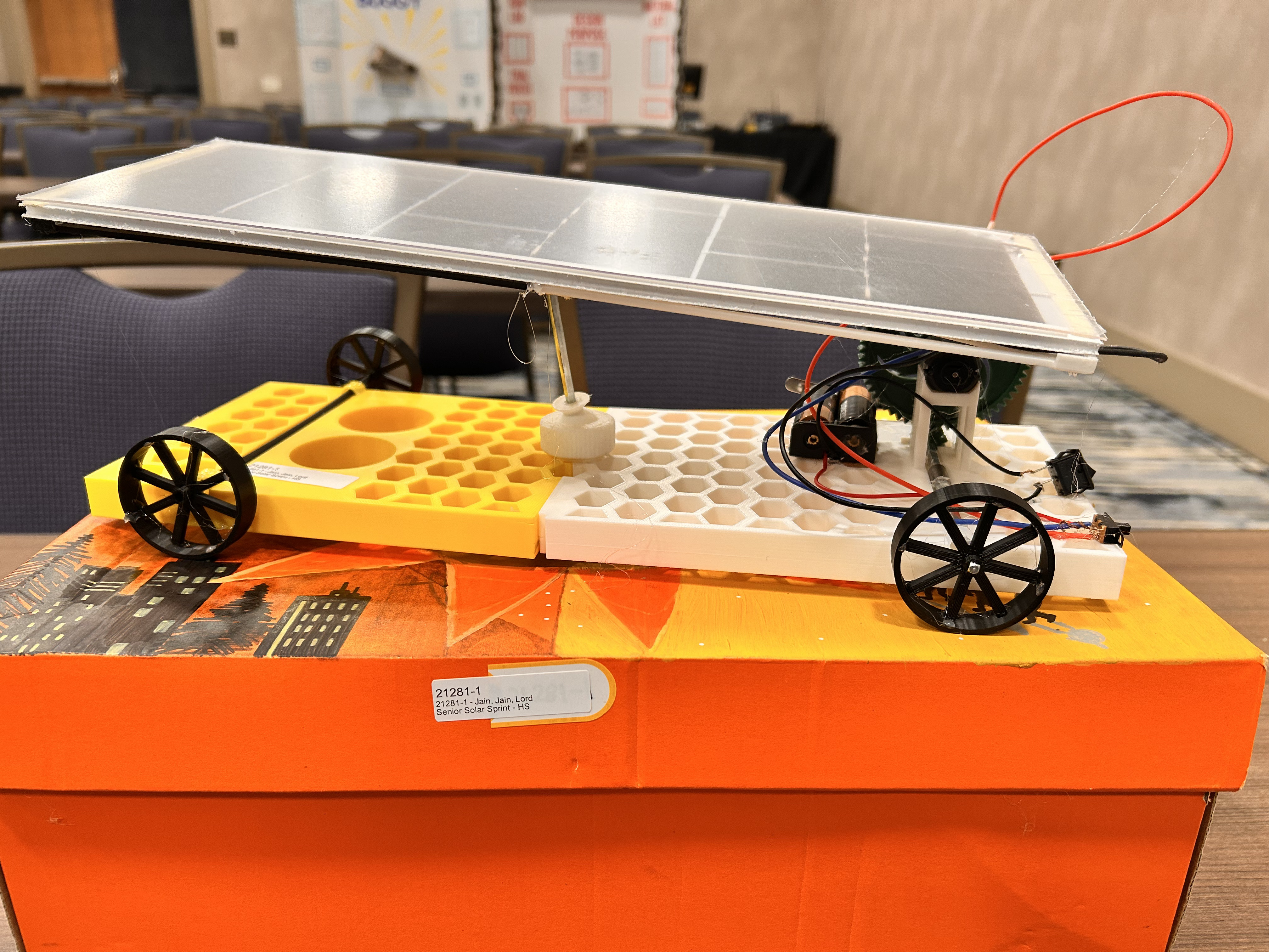 Solar-powered car for Senior Solar Sprint